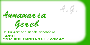 annamaria gereb business card